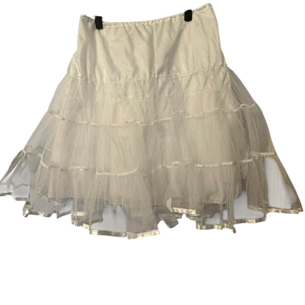 White Tulle Petticoat Underskirt size large NWT - Picture 2 of 8